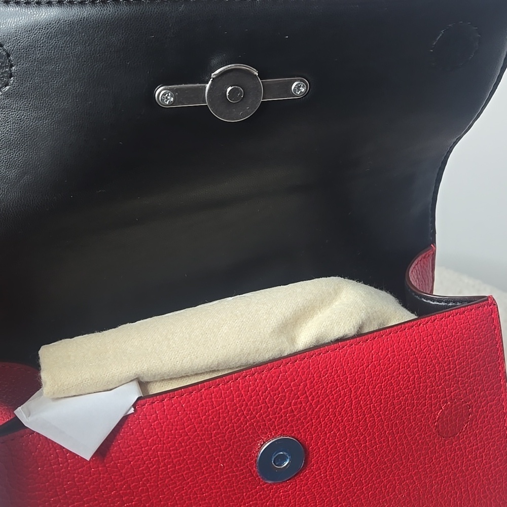 NWT Rebecca Minkoff Lou Top Handle Leather Crossbody - Picture 12 of 13